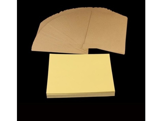 40Sheets Blank Kraft A4 Size Paper Label Sticker Self Adhesive - Click Image to Close