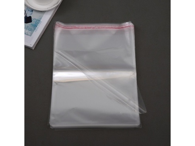 200X Clear Self-Adhesive Seal Plastic Bags 42x35cm - Click Image to Close