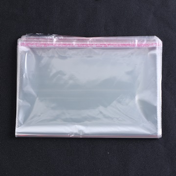500 Clear Self-Adhesive Seal Plastic Bags 59x35cm - Click Image to Close