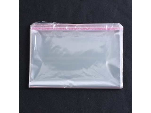 500 Clear Self-Adhesive Seal Plastic Bags 59x35cm - Click Image to Close