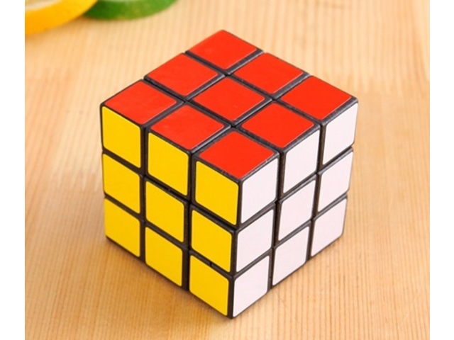 10 Plain Color Magic Cube Puzzler Rubiks 8.5cm - Click Image to Close