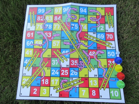 12 Funny Snakes and Ladders Board Toy for Kids 38x38cm - Click Image to Close