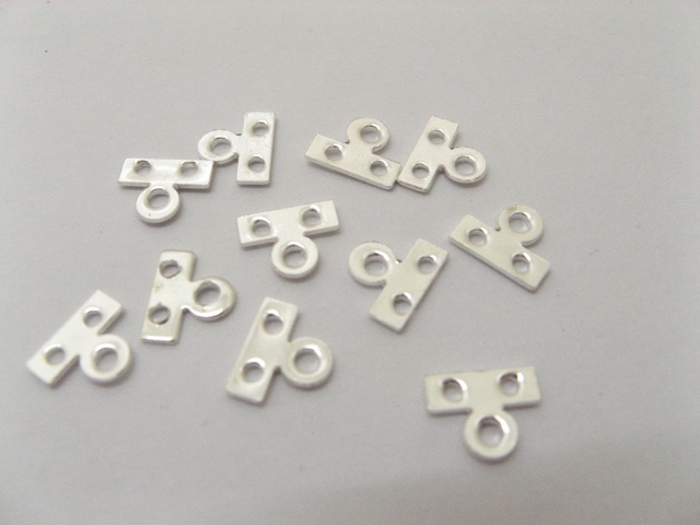 1000 Silver 2-Strand Connector End Bars Jewellery Finding - Click Image to Close