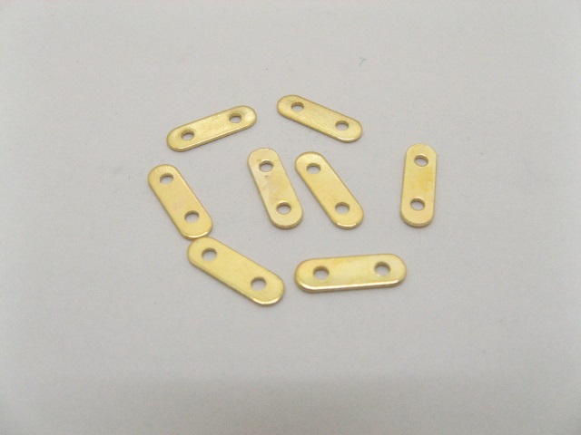 1000 Golden Spacer Bars 2 Hole 11mm Connector Jewellery Finding