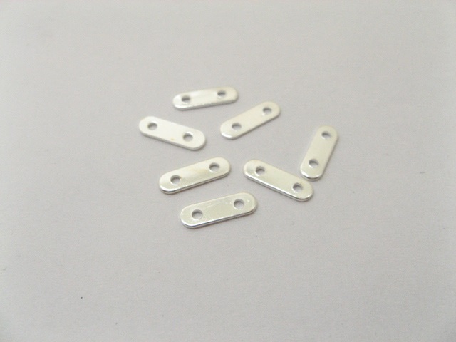1000 Silver Spacer Bars 2 Hole 11mm Connector Jewellery Finding