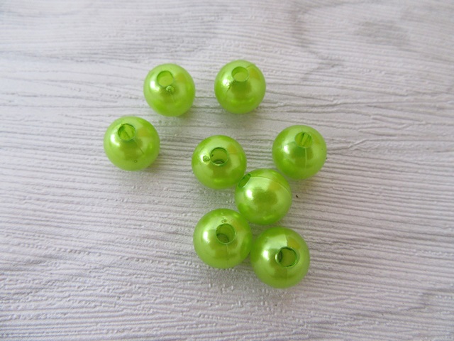 1000 Green 10mm Round Simulate Pearl Beads 1000 Green 10mm Round Simulate Pearl Beads