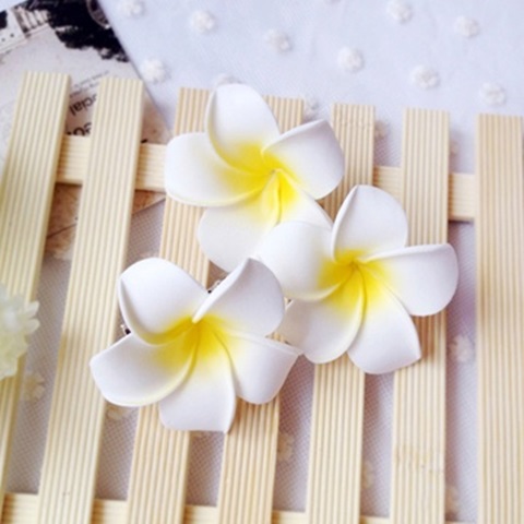 50 New Fabulous Foam Frangipani Flower 4.5x3cm - Click Image to Close