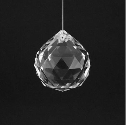 1X New Huge Clear Crystal Balls Suncatcher 85x75mm - Click Image to Close