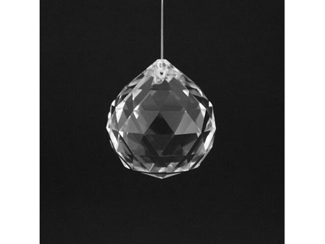 1X New Huge Clear Crystal Balls Suncatcher 85x75mm - Click Image to Close