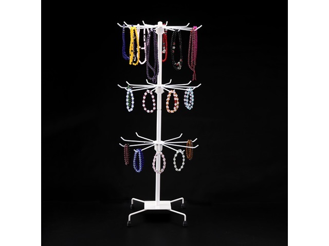 (image for) 1Pc New 3-layer Wire Display Rack - White