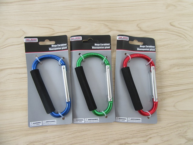 12Pcs Jumbo D-Ring Aluminum Carabiner Keyring Keychain Clip Snap 12Pcs Jumbo D-Ring Aluminum Carabiner Keyring Keychain Clip Snap