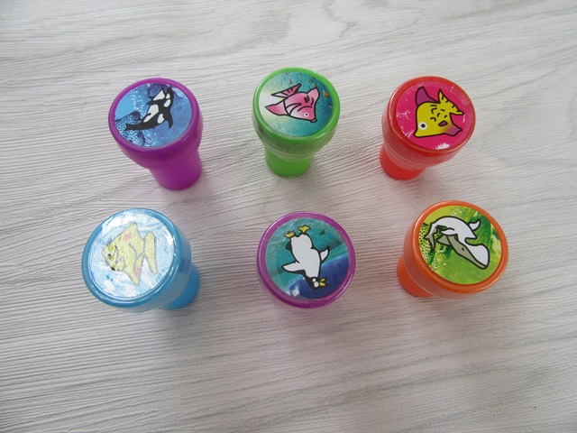 60 Funny Ocean Animal Etc Design Stampers Assorted toy-p596 - Click Image to Close