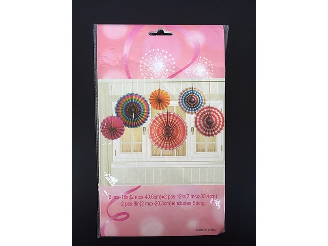 1Set X 6Pcs Tissue Paper Fans Decorations Kit Wedding Bridal Sho 1Set X 6Pcs Tissue Paper Fans Decorations Kit Wedding Bridal Sho