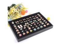1Pc New Black Velvet Ring Display Cases 35X24cm