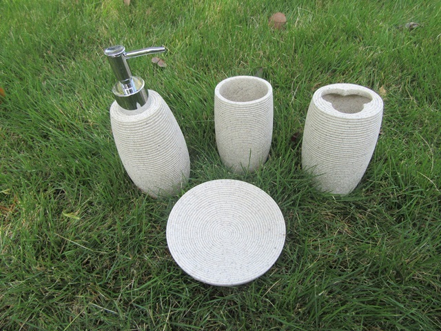 1Sets 4in1 Toothbrush Holder Cup Soap Holder Bath Gel Bottle