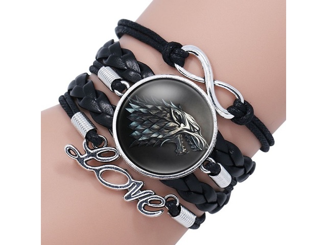 3Pcs Game of Thrones Insignia Multi-layer Gemstone Bracelet
