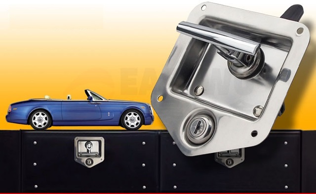 1X Car Trailer Door Latch T Handle Locking RV Tool Cabinet Lock - Click Image to Close