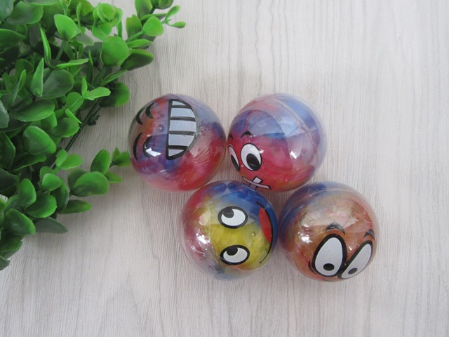 20Pcs Colored Funny Smiling Face Sapid Sticky Galaxy Toy - Click Image to Close