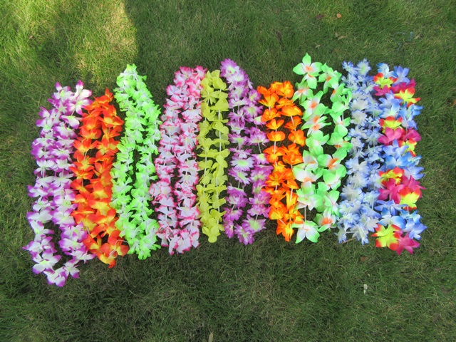 12Pcs Hawaiian Dress Party Flower Leis/Lei 50-60cm long Mixed 12Pcs Hawaiian Dress Party Flower Leis/Lei 50-60cm long Mixed