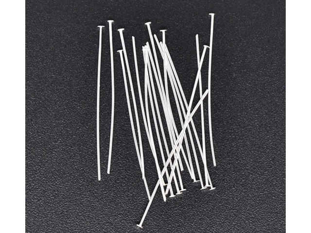 500Gram (2280Pcs) Silver Plated 50mm Head Pins Jewelry Finding 500Gram (2280Pcs) Silver Plated 50mm Head Pins Jewelry Finding