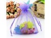 100 Purple Organza Drawstring Jewelry Gift Pouches 8.5x6.8cm