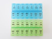 24Pcs Weekly Medication Organizer Tray Medication Holder