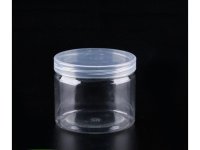 50X Clear Screw Empty PET Jars Storage Container 320ML 85x85mm