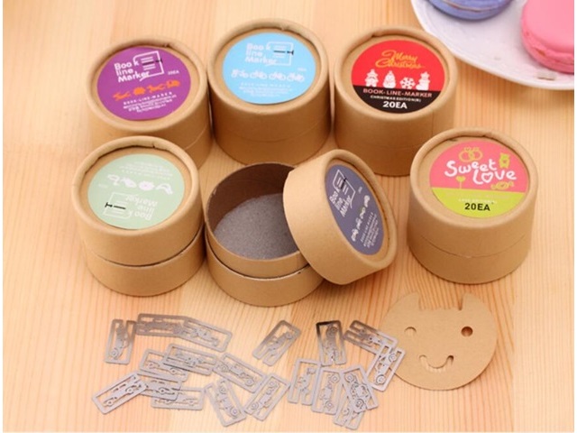 100Pcs Mini Cute Bookmarks Office School Book Note Clip