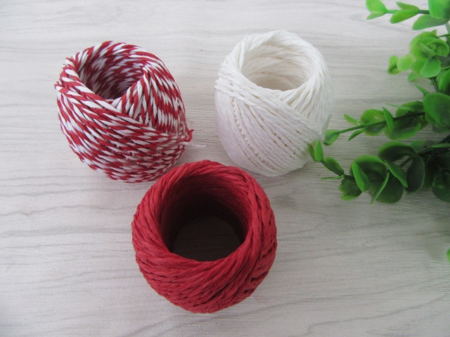 6Pkts x 3Rolls X 25Meters Paper String 1.5mm Thick 3 Colors - Click Image to Close