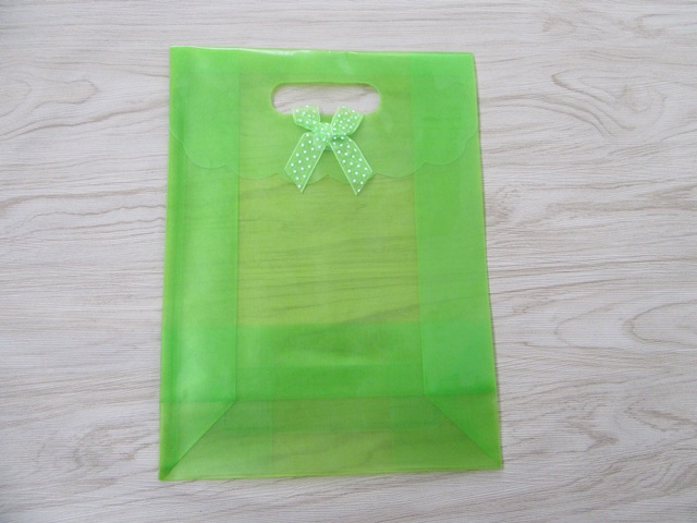 12 New Clear Green Gift Bag for Wedding Bomboniere 26x19.3x8.5cm - Click Image to Close