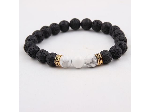 5X New Healing Bead Yoga Bracelet with 3 White Beads