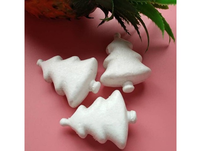 100Pcs Polystyrene Foam Christmas Tree Decoration Craft DIY 85mm - Click Image to Close