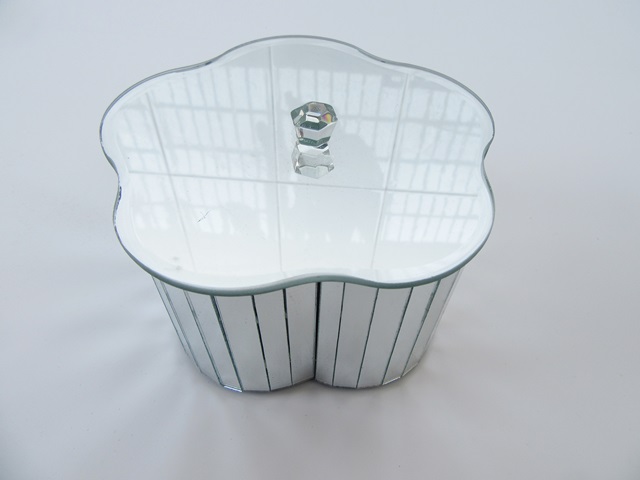 1Pc Mirror Flower Jewellery Display Cases Gift Boxes