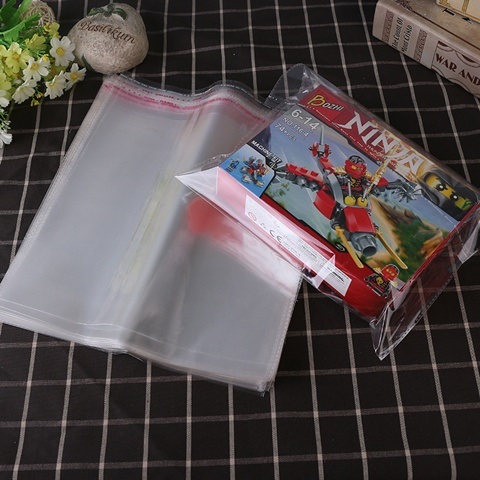 200 Clear Self-Adhesive Seal Plastic Bags 31x28cm - Click Image to Close