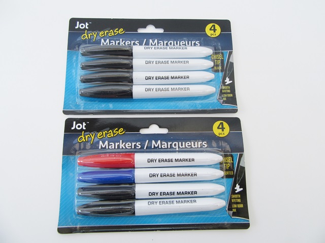 24Sheet x 4Pcs Dry Eraser Marker Pens 2 Designs 24Sheet x 4Pcs Dry Eraser Marker Pens 2 Designs