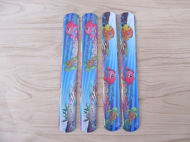 100X Seaworld Reflective Magic Ruler Slap Band Bracelets 100X Seaworld Reflective Magic Ruler Slap Band Bracelets