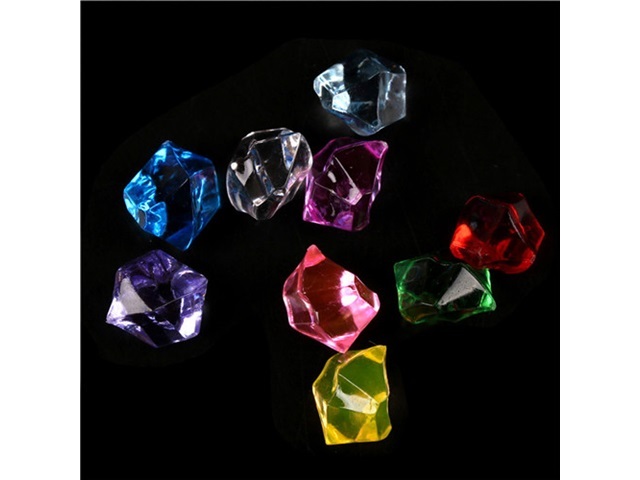 230X Acrylic Ice Pieces Stones Wedding Party Mixed Color