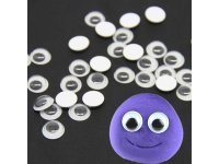 400 Black Self-Adhesive Joggle Eyes/Movable Eyes for Crafts 12mm