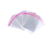 1000 Clear Self-Adhesive Seal Plastic Bag 12x8cm