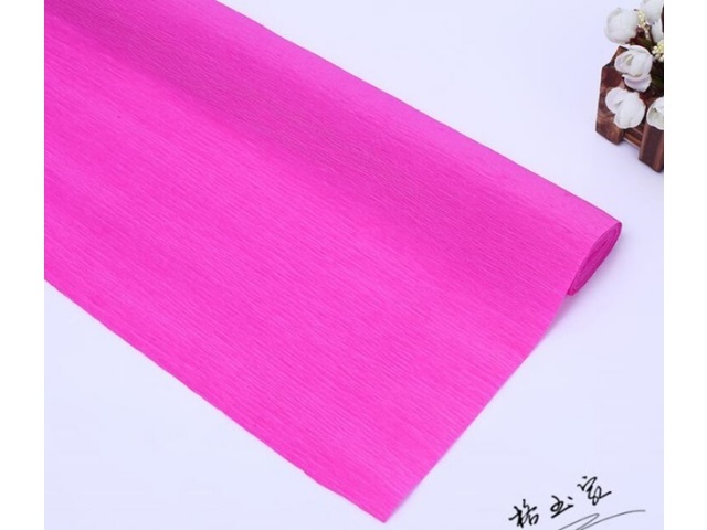 5Rolls Fuschia Single-Ply Crepe Paper Arts & Craft