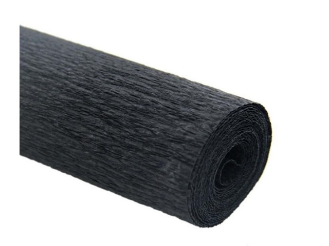 5 Rolls Black Single-Ply Crepe Paper Arts & Craft - Click Image to Close