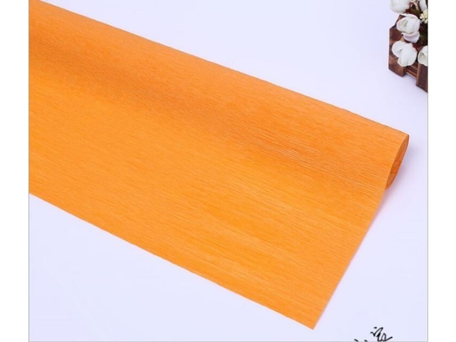 5 Rolls Orange Single-Ply Crepe Paper Arts & Craft