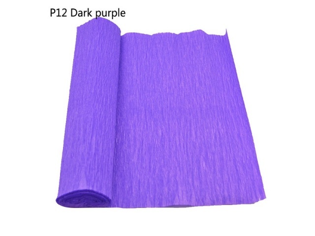5 Rolls Purple Single-Ply Crepe Paper Arts & Craft