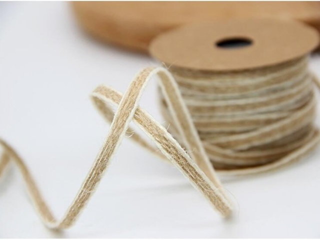 100M Burlap Rope Ribbon Hemp Cord for Gift Wrapping 5mm Wide - Click Image to Close