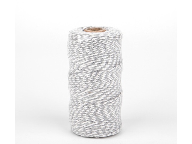100Yards Gray Cotton Bakers Twine String Cord Rope Craft 2mm 100Yards Gray Cotton Bakers Twine String Cord Rope Craft 2mm