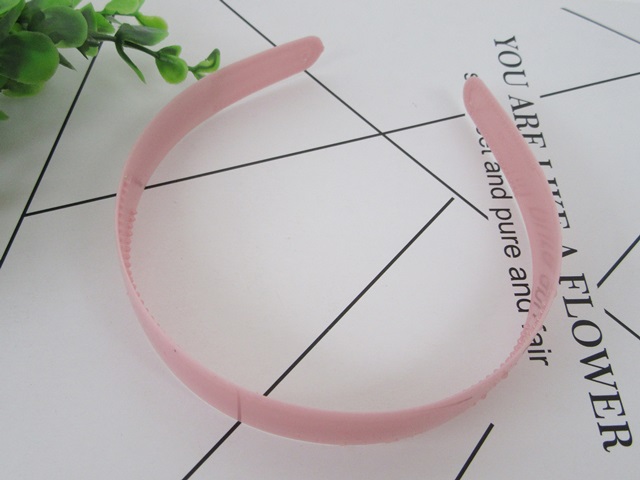 20X New Pink Plastic Hairbands Jewelry Finding 25mm Wide - Click Image to Close