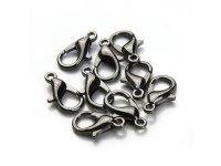 200 Gun Black Lobster Claw Clasps Jewellery Finding 22mm