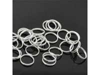 1100 Silver Plated Jewelry Split Rings 12mm Jewelry Findings