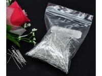 500gram(3800Pcs) Silver Plated 30mm Head Pins Jewelry Finding