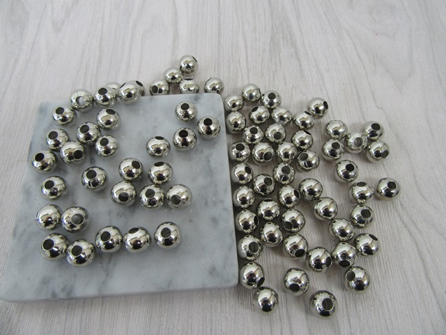 200Pcs Nickle Round Spacer Beads Jewellery Finding 12mm 200Pcs Nickle Round Spacer Beads Jewellery Finding 12mm